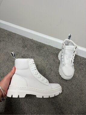 Dr. Martens canvas White Lace-Up Chunky